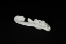 A Fine White Jade Belt Hook with Chilong Design, Ming Dynasty, - 2