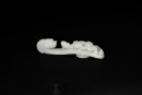 A Fine White Jade Belt Hook with Chilong Design, Ming Dynasty, - 3