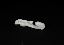 A Fine White Jade Belt Hook with Chilong Design, Ming Dynasty, - 4