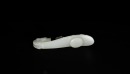 A Fine White Jade Belt Hook with Chilong Design, Ming Dynasty, - 6