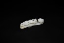 A Fine White Jade Belt Hook with Chilong DesignQing Dynasty, 18th&ndash;19th Century - 2