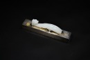 A Finely Carved White Jade Belt Hook with Dragon Head and Taotie Design, Qianlong Period (1736&ndash;1795) - 2