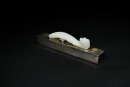 A Finely Carved White Jade Belt Hook with Dragon Head and Taotie Design, Qianlong Period (1736&ndash;1795) - 4