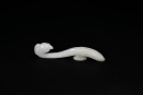 A Fine White Jade Belt Hook with Phoenix Head, Qianlong Period (1736&ndash;1795)