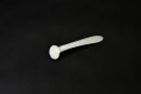 A White Jade Ruyi-Head Hairpin Carved with Shou Character, Qing Dynasty (18th&ndash;19th Century) - 2