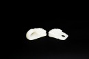 White Jade Belt Buckle Carved with Two Chilong Dragons, Qing Dynasty (18th&ndash;19th Century) - 7
