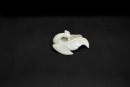 White Jade Belt Hook with Phoenix Head and Taiji Yin-Yang Motif, Qing Dynasty (18th&ndash;19th Century)