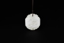 A White Jade Pendant Carved with Plum Blossoms and the Characters &ldquo;Chang Shou,&rdquo; Qing Dynasty (18th&ndash;19th Century)