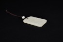 A White Jade Rectangular Pendant Carved with Scholar in Landscape, Qing Dynasty (18th&ndash;19th Century) - 3