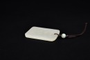 A White Jade Rectangular Pendant Carved with Scholar in Landscape, Qing Dynasty (18th&ndash;19th Century) - 6