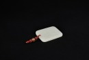 A White Jade Rectangular Pendant Carved with Scholar and Inscription, Qing Dynasty (18th&ndash;19th Century) - 4