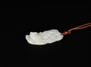 A White Jade Pendant Carved with Squirrel and Grapes, Qing Dynasty (18th&ndash;19th Century) - 3