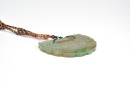 An Icy Jadeite &lsquo; Yi Jie Mei Shou&rsquo; with Chi Dragons Pendant, Late Qing to Republic Period (late 19th&ndash;early 20th century) - 5