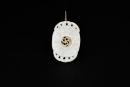 A White Jade &lsquo;Spinning Center&rsquo; Openwork Pendant, Qing Dynasty (18th&ndash;19th Century)