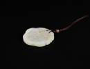 A White Jade Openwork Pendant Carved as Litchi Branches, Qing Dynasty (18th&ndash;19th Century) - 3