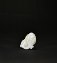 A White Jade Carving of Gourd with Tendrils, Qing Dynasty (18th&ndash;19th Century)
