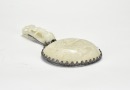 A White Jade Carved and Silver-Mounted Hand Mirror - 7