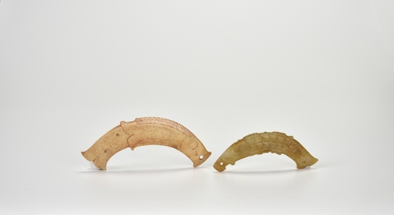 A Pair of Jade Fish Pendants, Western Zhou Dynasty (circa 1046-771 Century BC)