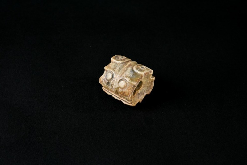 A Two-Section Jade Tiger Head, Shijiahe Culture, ca. 2500&ndash;2000 BC.