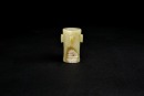 A Green Jade Tube Carved Four Cicacla with Taotie Masks, Western Zhou Dynasty (circa 1046-771 Century BC)