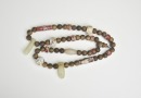 A Necklace of Agarwood, Red Agate, and White Jade Beads (Qing Dynasty or Earlier) - 2