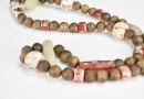A Necklace of Agarwood, Red Agate, and White Jade Beads (Qing Dynasty or Earlier) - 6
