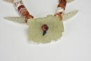 A Necklace of Agate and Jade Beads with a Central Jade Plaque, Western Zhou Dynasty (circa 1046-771 Century BC) - 3