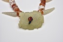 A Necklace of Agate and Jade Beads with a Central Jade Plaque, Western Zhou Dynasty (circa 1046-771 Century BC) - 4