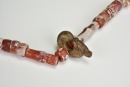 A Necklace of Agate and Jade Beads with a Central Jade Plaque, Western Zhou Dynasty (circa 1046-771 Century BC) - 6