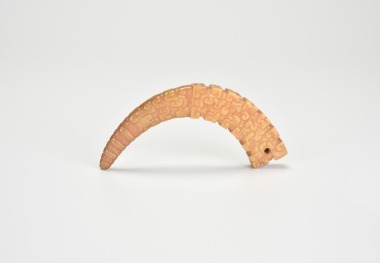 A Carved Yellowish Jade &lsquo;Dragon&rsquo; Pendant (Huang), Han Dynasty (206 Bce &ndash; 220 Ce)