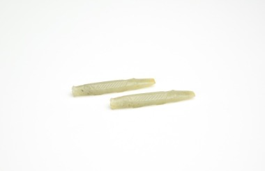 A Pair Of Carved Jade Fish Pendants (Yuyu) Late Shang To Western Zhou Dynasty