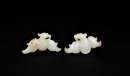 A Pair of White Jade Phoenix Birds, Shijiahe Culture (circa 2500&ndash;2000 BC) - 2