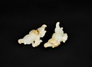 A Pair of White Jade Phoenix Birds, Shijiahe Culture (circa 2500&ndash;2000 BC) - 4