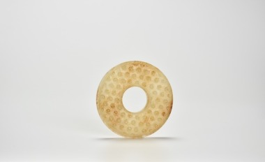 A Jade Bi Disc with Grain Pattern, Han Dynasty (206 BC &ndash; AD 220)