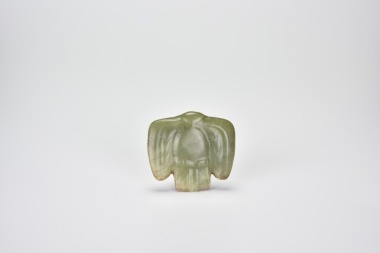 A Yellow Jade Owl-form Pendant, Hongshan Culture (circa 3500&ndash;3000 BC)