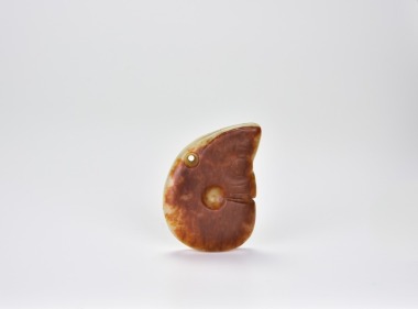 A Red-stained Jade Pig-Dragon, Hongshan Culture (circa 3500&ndash;3000 BC)