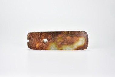A Yellowish Jade Axe (Yue), Neolithic Cultural Period (circa 3000&ndash;2000 BC)