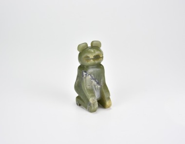 A Rare Archaic Jade Seated Zoomorphic Figure, Shang Dynasty (c. 13th&ndash;11th century BCE)