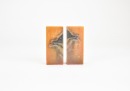 Zhao Gu Ni (1874-1933) A Pair Of Shoushan Stone Seal For Shen Zengzhi Private Use Engraved By Zhao Gu Ni - 2