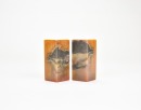 Zhao Gu Ni (1874-1933) A Pair Of Shoushan Stone Seal For Shen Zengzhi Private Use Engraved By Zhao Gu Ni - 9
