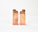 Wang Fuyi (1879&ndash;1960) A Pair of Shoushan Stone Seal For Shen Zengzhi Private Use Engraved By Wang Fuyi. - 6