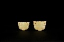 Pair of Jade Tiger-Head Ornaments Shijiahe Culture, Late Neolithic Period, ca. 2500&ndash;2000 BC