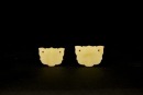 Pair of Jade Tiger-Head Ornaments Shijiahe Culture, Late Neolithic Period, ca. 2500&ndash;2000 BC - 2