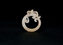 A Celadon Jade &lsquo;Coiled-Tail Dragon&rsquo; Pendant. Han Dynasty (206 BC&ndash;AD 220). - 2