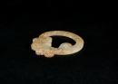 A Celadon Jade &lsquo;Coiled-Tail Dragon&rsquo; Pendant. Han Dynasty (206 BC&ndash;AD 220). - 3