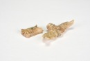 A Group of Two Shijiahe Culture Jade Carvings Eagle and Cicada (1)Jade Eagle-Carved in the round. (2) Jade Cicada-Finely carved as a stylized cicada with folded wings - 6