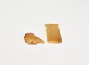 A Group of Two Jade Ornaments: A Human-Deity Pendant and a Handle-Shaped Implement. Shang Dynasty, ca. 16th&ndash;11th century BC. (1) Human-Deity Pendant. Carved from yellowish-brown jade. (2) Handle-Shaped Jade Implement. - 5