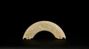 A Carved Jade Crescent Pendant with Dragon Motifs (Huang) Western Zhou Dynasty