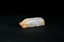 Han Dynasty (206 Bc &ndash; Ad 220). A Celadon-White Jade Recumbent Pig. - 3