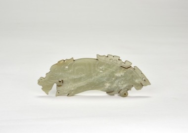 Westrn Zhou Dynasty, A Celadon Jade &lsquo;Xuanniao&rsquo; Bird Pendant